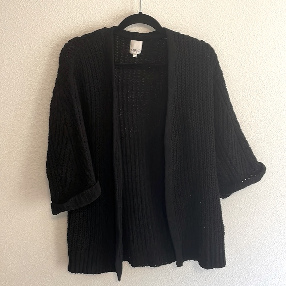 Black Knit Cardigan